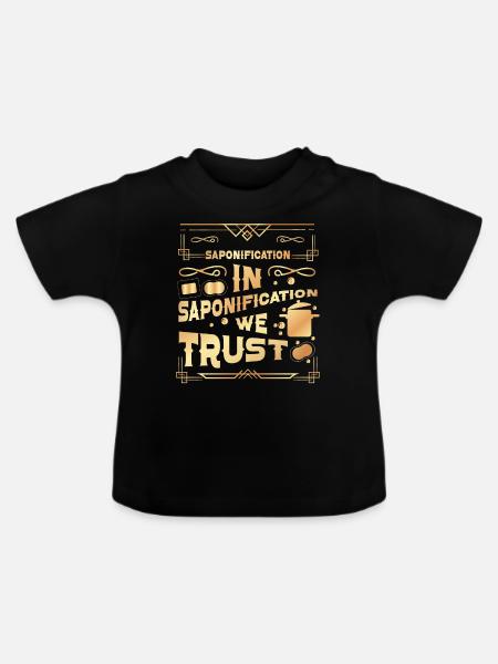Soap Making Crafting - Baby Bio-T-Shirt mit Rundhals - Schwarz