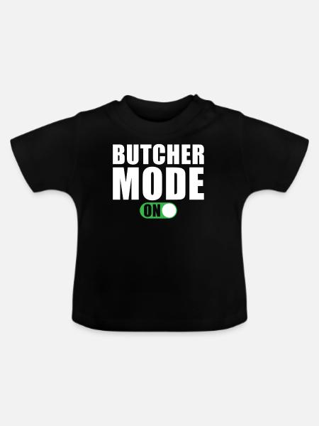 Metzger Modus Ein - Baby Bio-T-Shirt mit Rundhals - Schwarz