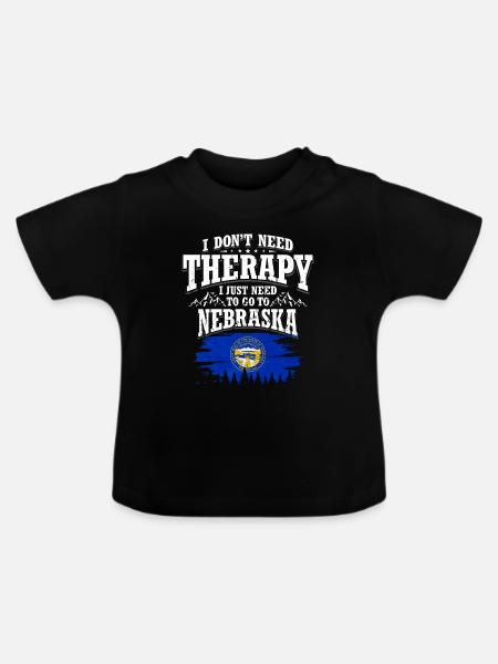 Nebraska - Baby Bio-T-Shirt mit Rundhals - Schwarz