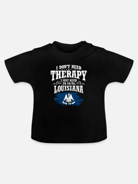 Louisiana - Baby Bio-T-Shirt mit Rundhals - Schwarz