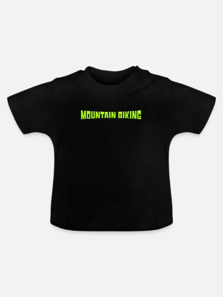 Mountain biking - Baby Bio-T-Shirt mit Rundhals - Schwarz