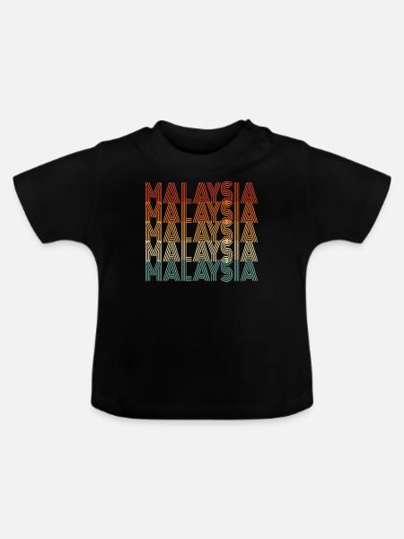 Malaysia - Baby Bio-T-Shirt mit Rundhals - Schwarz