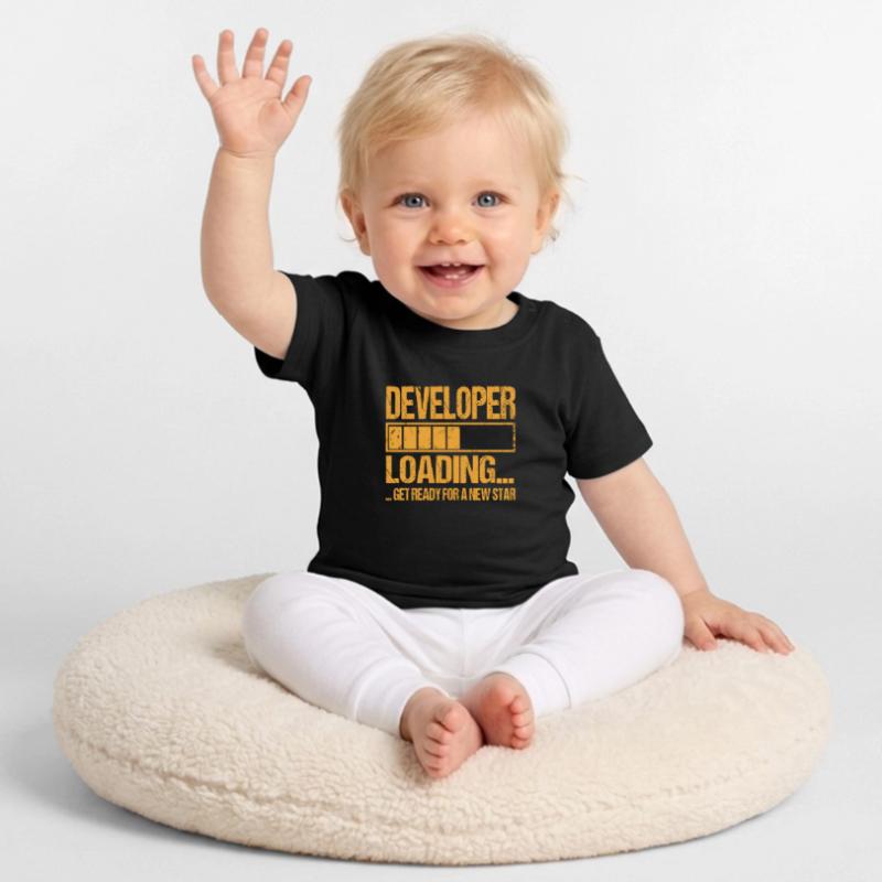 Developer loading Developer Training Baby Organic T-Shirt with Round Neck