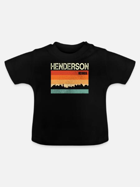 Henderson Nevada - Baby Bio-T-Shirt mit Rundhals - Schwarz