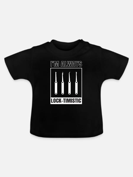 Lock-Timistic Lockpicking Lockpicker - Baby Bio-T-Shirt mit Rundhals - Schwarz