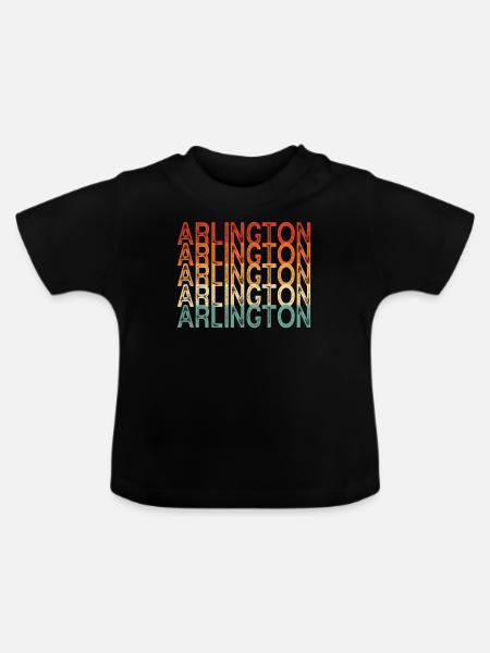 Arlington Texas - Baby Bio-T-Shirt mit Rundhals - Schwarz