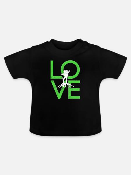 Bergsteigen - Baby Bio-T-Shirt mit Rundhals - Schwarz