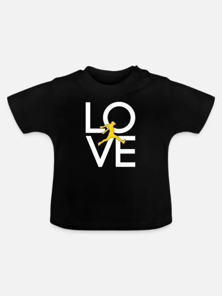 Parkour - Baby Bio-T-Shirt mit Rundhals - Schwarz