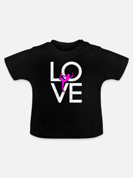 Yoga - Baby Bio-T-Shirt mit Rundhals - Schwarz