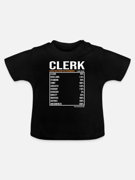 Sachbearbeiter Angestellter Büro Beamter - Baby Bio-T-Shirt mit Rundhals - Schwarz