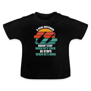 Metzger - Baby Bio-T-Shirt mit Rundhals - Schwarz - Vorne