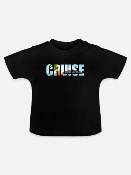 Cruise Ship Vacation Cruise - Baby Bio-T-Shirt mit Rundhals - Schwarz