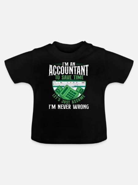 Accountant Bookkeeper Accounting - Baby Bio-T-Shirt mit Rundhals - Schwarz