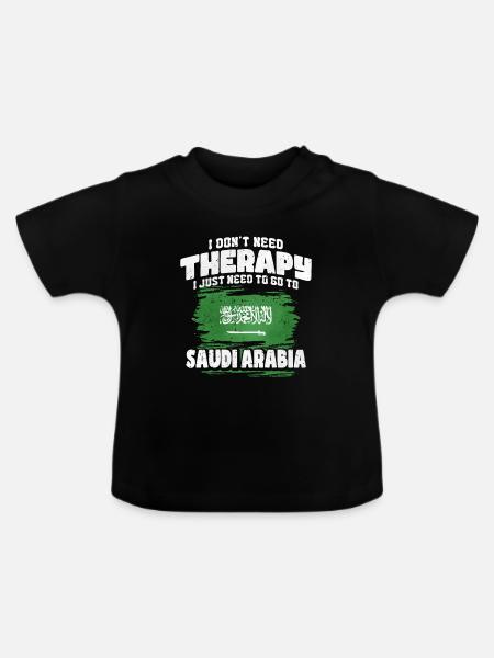 Saudi-arabien - Baby Bio-T-Shirt mit Rundhals - Schwarz
