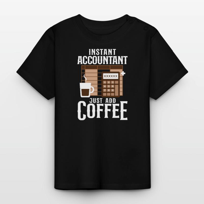 Comptable Comptable Comptable Comptabilité T-shirt bio col rond Bébé