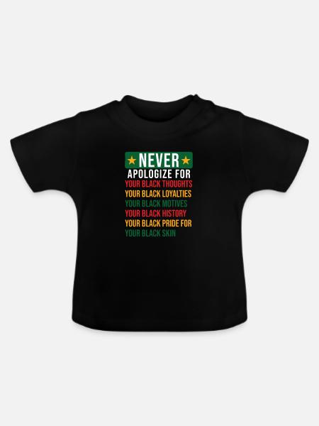 Black History - Baby Bio-T-Shirt mit Rundhals - Schwarz