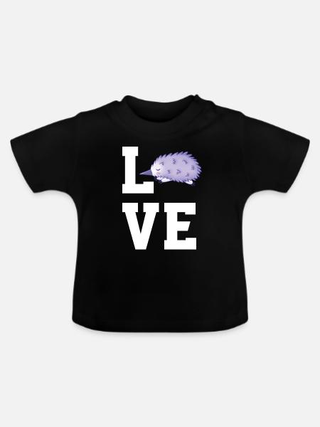 Pavian - Baby Bio-T-Shirt mit Rundhals - Schwarz