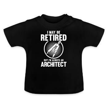 Architecte Cadeau Profession Architecture Emploi Architecte - T-shirt bio col rond Bébé - noir - Devant