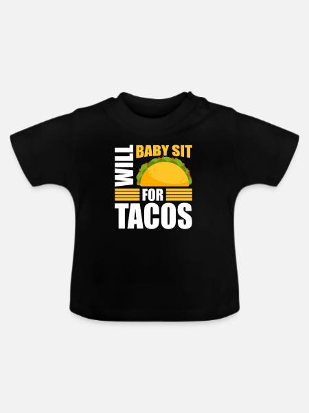 Babysitter Geschenk Babysitting Bester Babysitter - Baby Bio-T-Shirt mit Rundhals - Schwarz