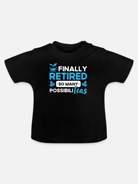 Teetrinker Teeliebhaber Geschenk Tee - Baby Bio-T-Shirt mit Rundhals - Schwarz