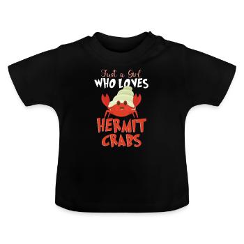 Hermit Crab Crabbing Crab Whisperer Crab Hunting - Baby Bio-T-Shirt mit Rundhals - Schwarz - Vorne