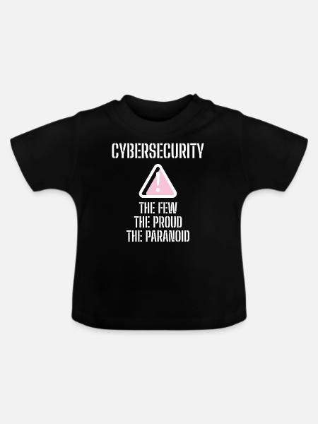 Cybersecurity - IT-Sicherheit Informatiker - Baby Bio-T-Shirt mit Rundhals - Schwarz