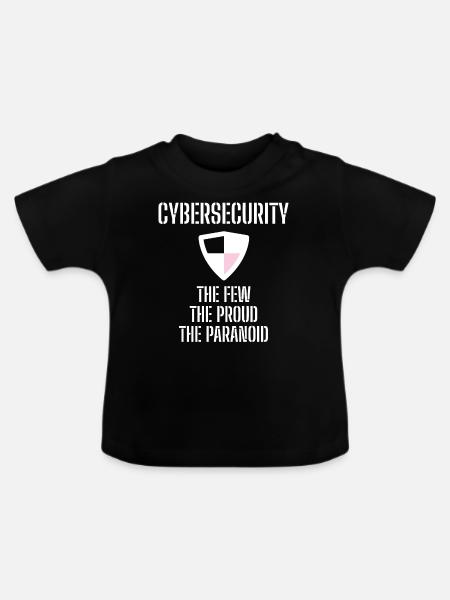 Cybersecurity - IT-Sicherheit Informatiker - Baby Bio-T-Shirt mit Rundhals - Schwarz