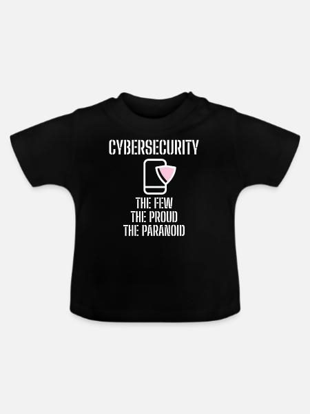 Cybersecurity - IT-Sicherheit Informatiker - Baby Bio-T-Shirt mit Rundhals - Schwarz