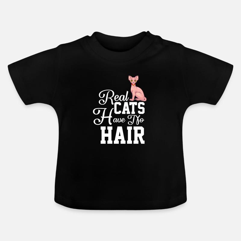 Sphynx Cat 1 - Baby Bio-T-Shirt mit Rundhals - Schwarz