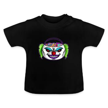 Sweets Bucket Scary Horror Clown Collecting On - Baby Bio-T-Shirt mit Rundhals - Schwarz - Vorne