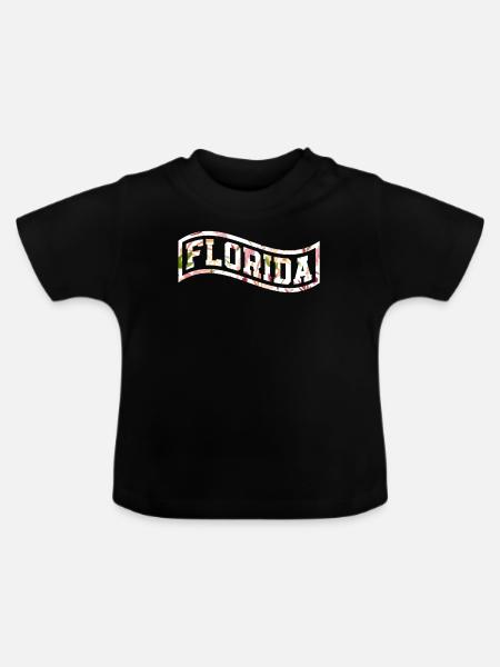 Florida - Baby Bio-T-Shirt mit Rundhals - Schwarz