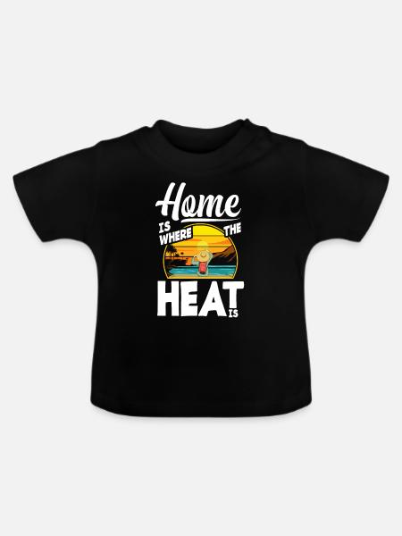 Florida - Baby Bio-T-Shirt mit Rundhals - Schwarz