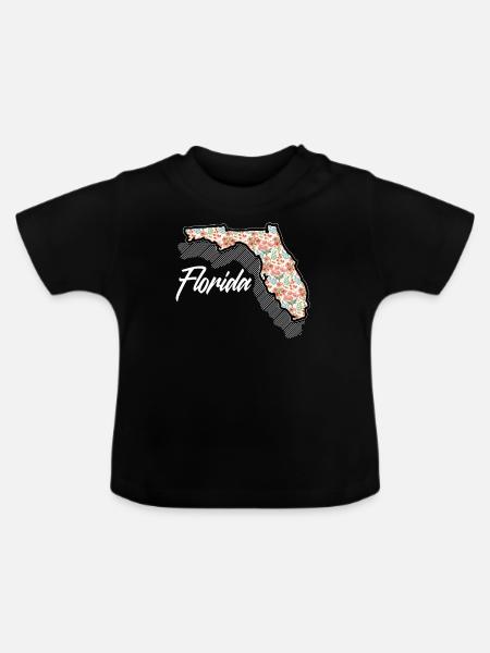 Florida - Baby Bio-T-Shirt mit Rundhals - Schwarz