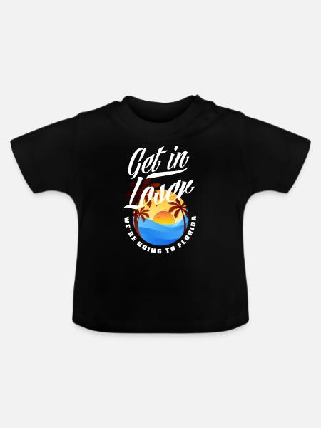 Florida - Baby Bio-T-Shirt mit Rundhals - Schwarz