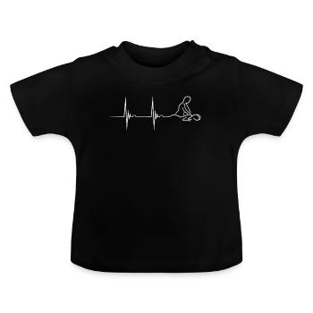 Massage Therapeut Welness Spa Massage Therapy - Baby Bio-T-Shirt mit Rundhals - Schwarz - Vorne