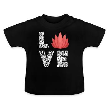 Massage Therapeut Welness Spa Massage Therapy - Baby Bio-T-Shirt mit Rundhals - Schwarz - Vorne