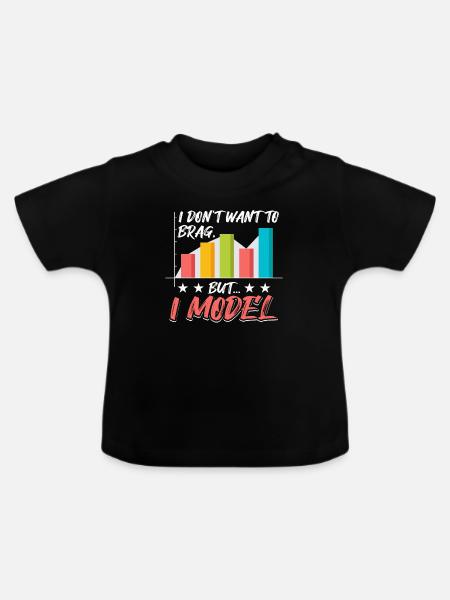 Daten Bigdata Datenanalyse - Baby Bio-T-Shirt mit Rundhals - Schwarz