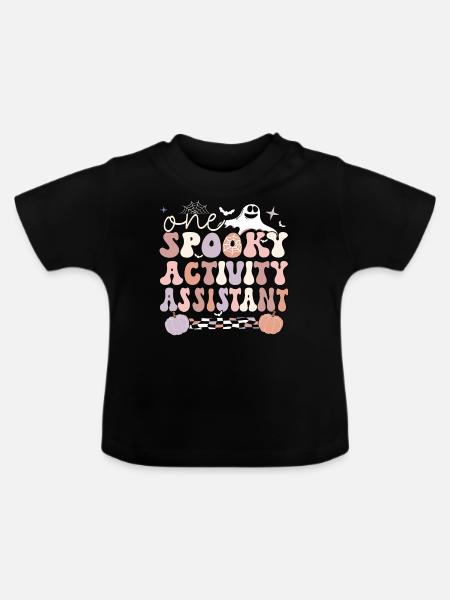 Activity Assistant Activity Professional Halloween - Baby Bio-T-Shirt mit Rundhals - Schwarz