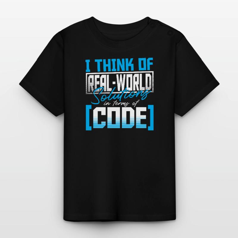 Javascript Software Developer Baby Organic T-Shirt with Round Neck