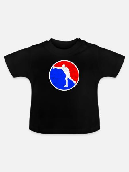 Boxen Logo - Baby Bio-T-Shirt mit Rundhals - Schwarz