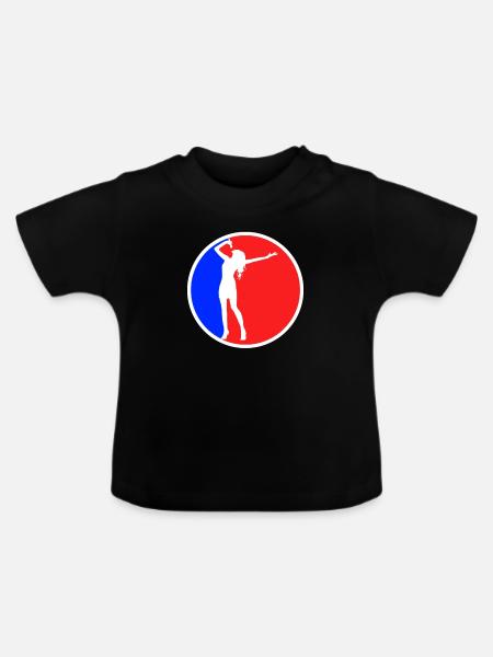 Singen Logo - Baby Bio-T-Shirt mit Rundhals - Schwarz