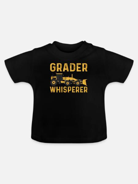 Grader-flüsterer - Baby Bio-T-Shirt mit Rundhals - Schwarz