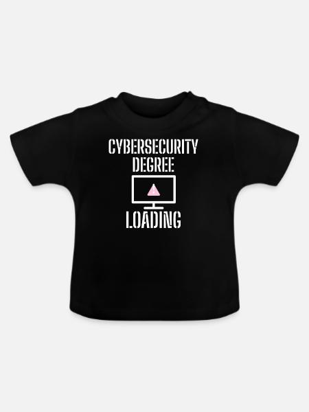 Cybersecurity - IT-Sicherheit Informatiker - Baby Bio-T-Shirt mit Rundhals - Schwarz