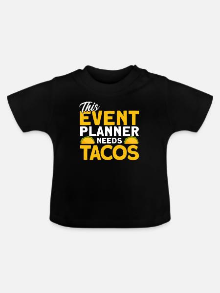 Eventplaner Hochzeitsplaner Event Manager - Baby Bio-T-Shirt mit Rundhals - Schwarz