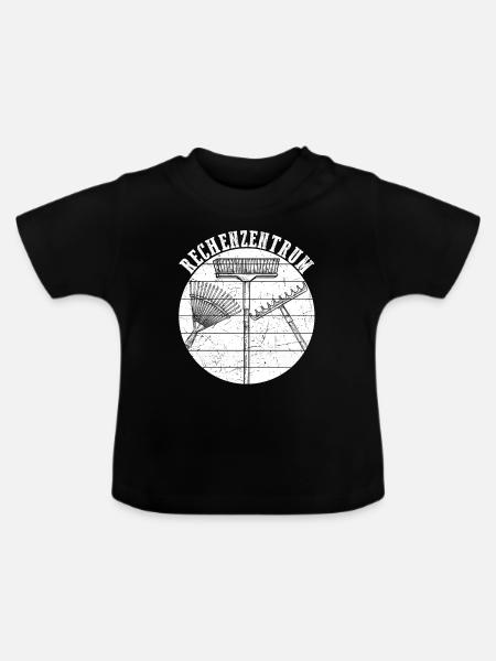 Rechenzentrum Geschenk - Baby Bio-T-Shirt mit Rundhals - Schwarz