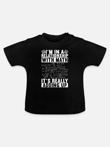 Mathe Mathelehrer - Baby Bio-T-Shirt mit Rundhals - Schwarz