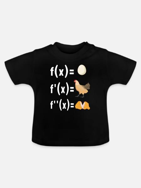 Mathe Mathelehrer - Baby Bio-T-Shirt mit Rundhals - Schwarz