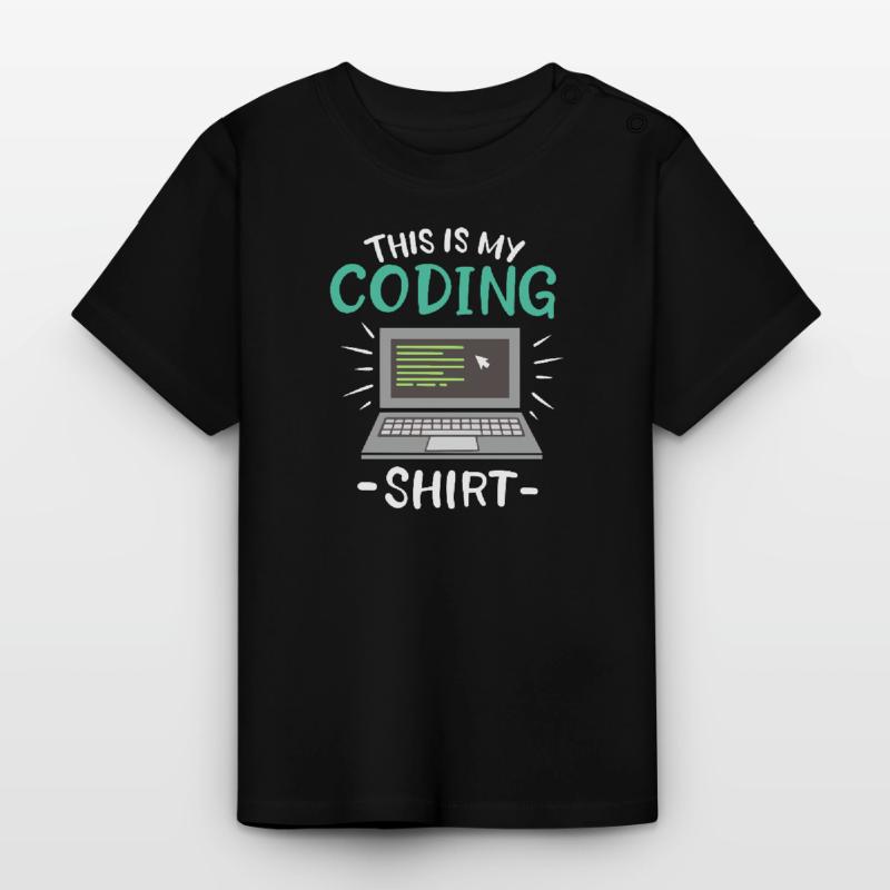 Das Ist Mein Coding Shirt Coder Baby Bio-T-Shirt mit Rundhals