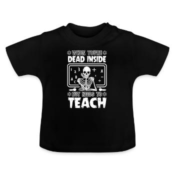 La prévention du suicide certifiée psychologiquement elle-même - T-shirt bio col rond Bébé - noir - Devant