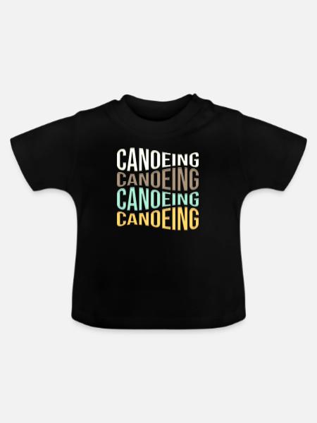 Kanusport - Baby Bio-T-Shirt mit Rundhals - Schwarz